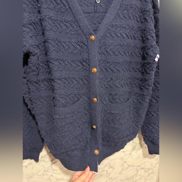 NEW Petal & Pup Zalina Cardigan Navy Button-Up Cardigan L - Picture 8 of 15